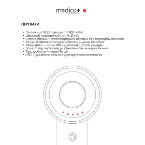 Фен для волосся MEDICA+ AIR-ZEN 2.0 rose gold UA