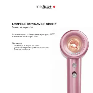Фен для волосся MEDICA+ AIR-ZEN 2.0 rose gold UA