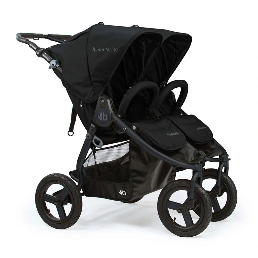 Прогулянкова коляска для двійні Bumbleride Indie Twin / Matte Black (чорне шасі)