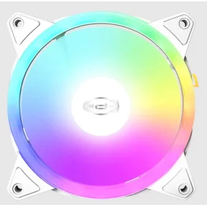 Вентилятор PC COOLER F3 T120 ARGB білий для корпусу 120x120x25мм, HB PcCOOLER (F3 T120 ARGB White) UA