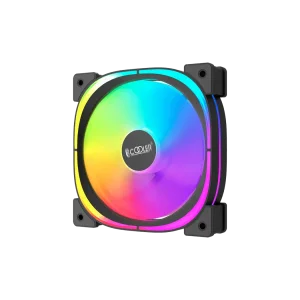 Вентилятор PCCOOLER EF120 ARGB чорний для корпусу 120x120x25мм, HB, 5V ARGB 3-pin (F3-L120BKAM1-GL) UA