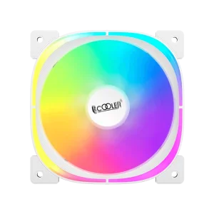 Вентилятор PCCOOLER EF120 ARGB білий для корпусу 120x120x25мм, HB, 5V ARGB 3-pin (F3-L120WHAM1-GL) UA
