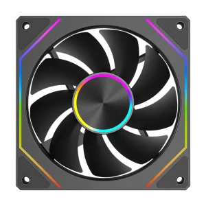 Вентилятор PCCOOLER FG120 ARGB BK чорний для корпусу 120x120x25мм, HB, 5V ARGB 3-pin (FIG120-BKAC112-GL) UA