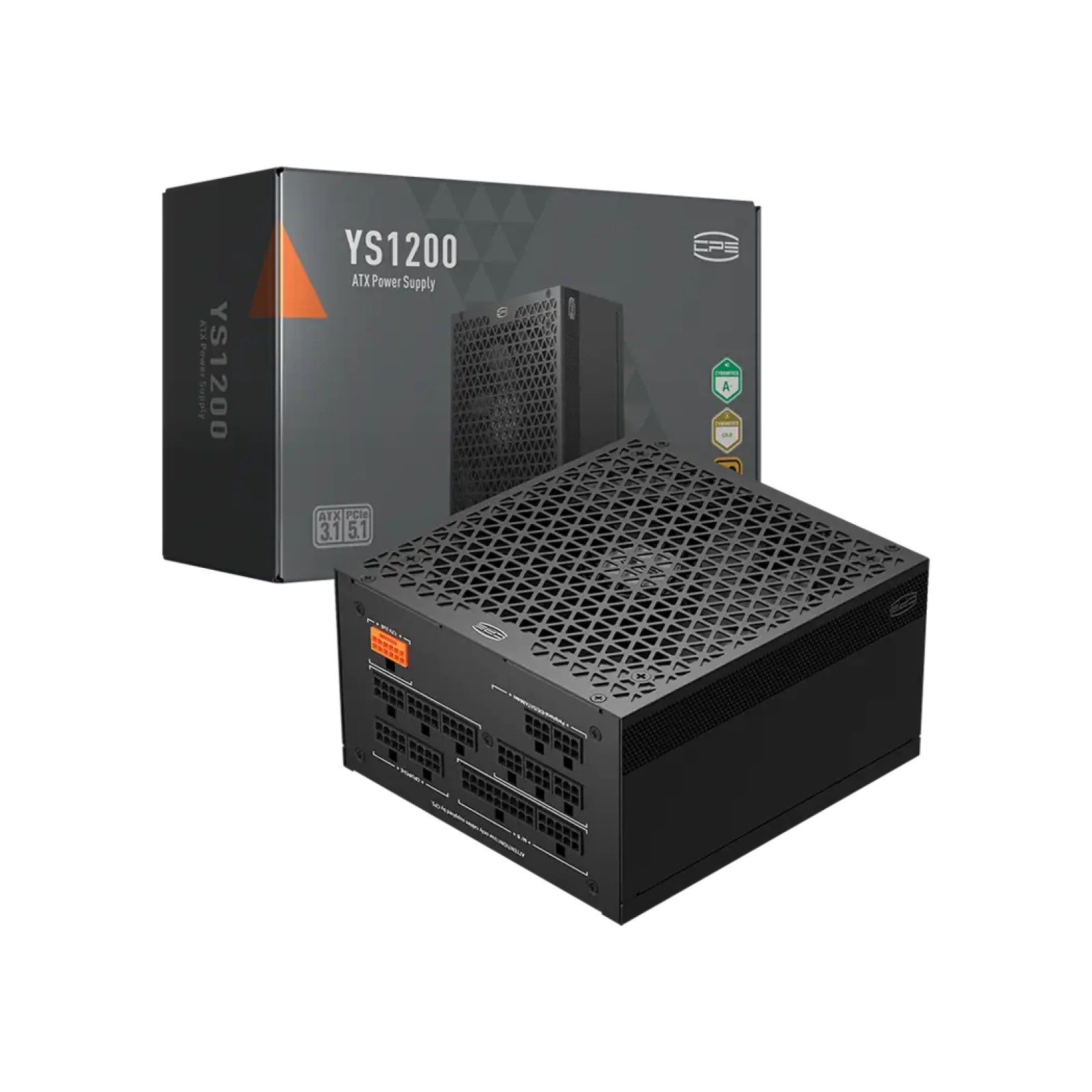 Блок живлення PcCooler 1200 W 80+ GOLD YS1200 модульний 12V-2x6 ATX 3.1 (P5-YS1200-G1FFBK1-EU) UA