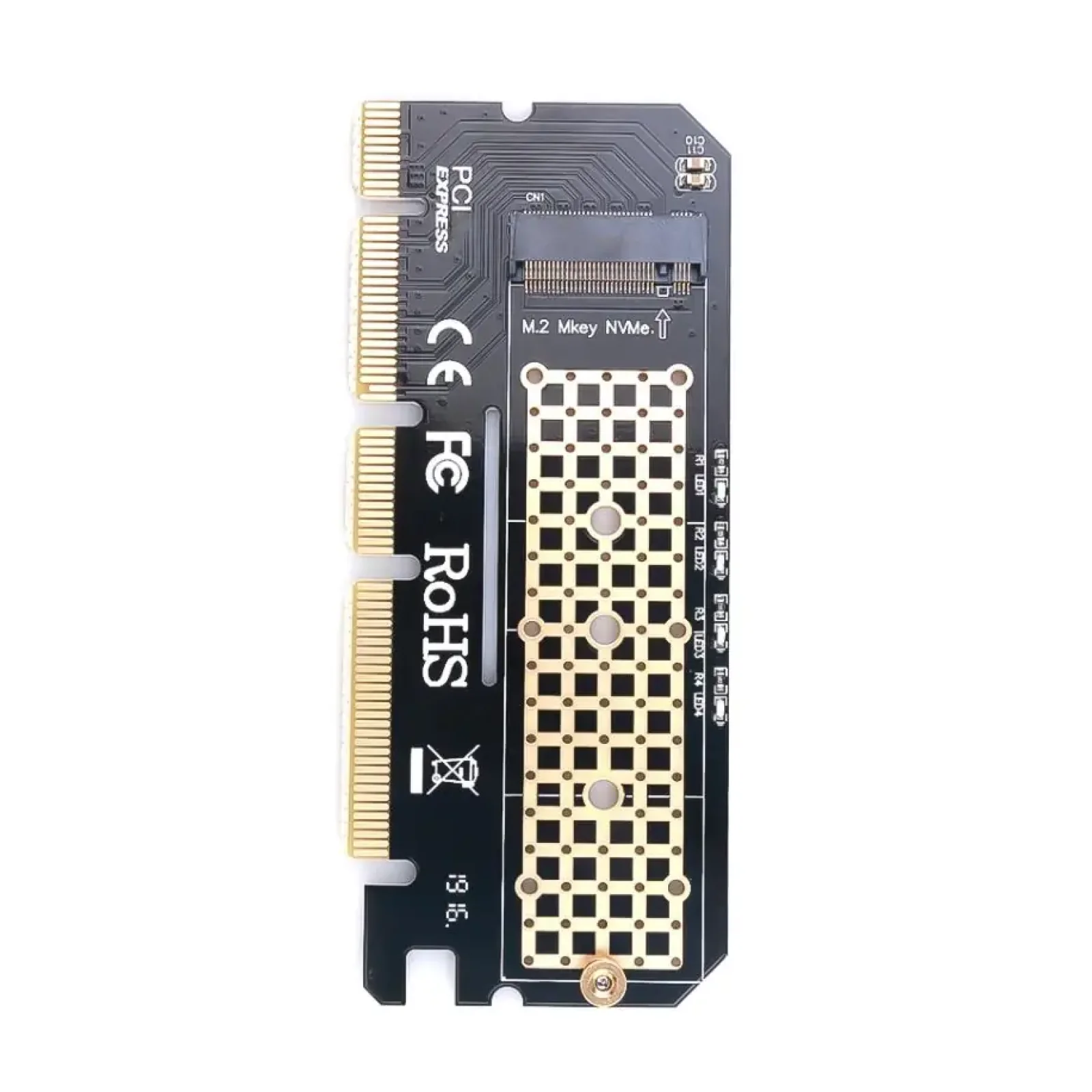 Контроллер Maiwo M.2 NVMe M-key SSD 22*30mm, 22*42mm, 22*60mm, 22*80mm to PCI-E 3.0 16x/ 8x/ 4x (KT046) UA