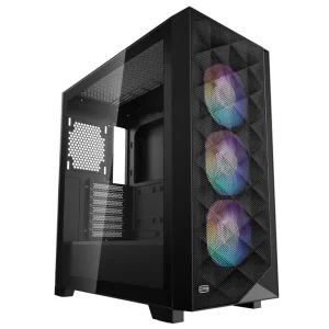 Корпус PcCOOLER CPSC3D510 BK ARGB чорний E-ATX/ATX/Micro ATX/Mini-ITX без БП (LxWxH)455*220*491мм/ UA