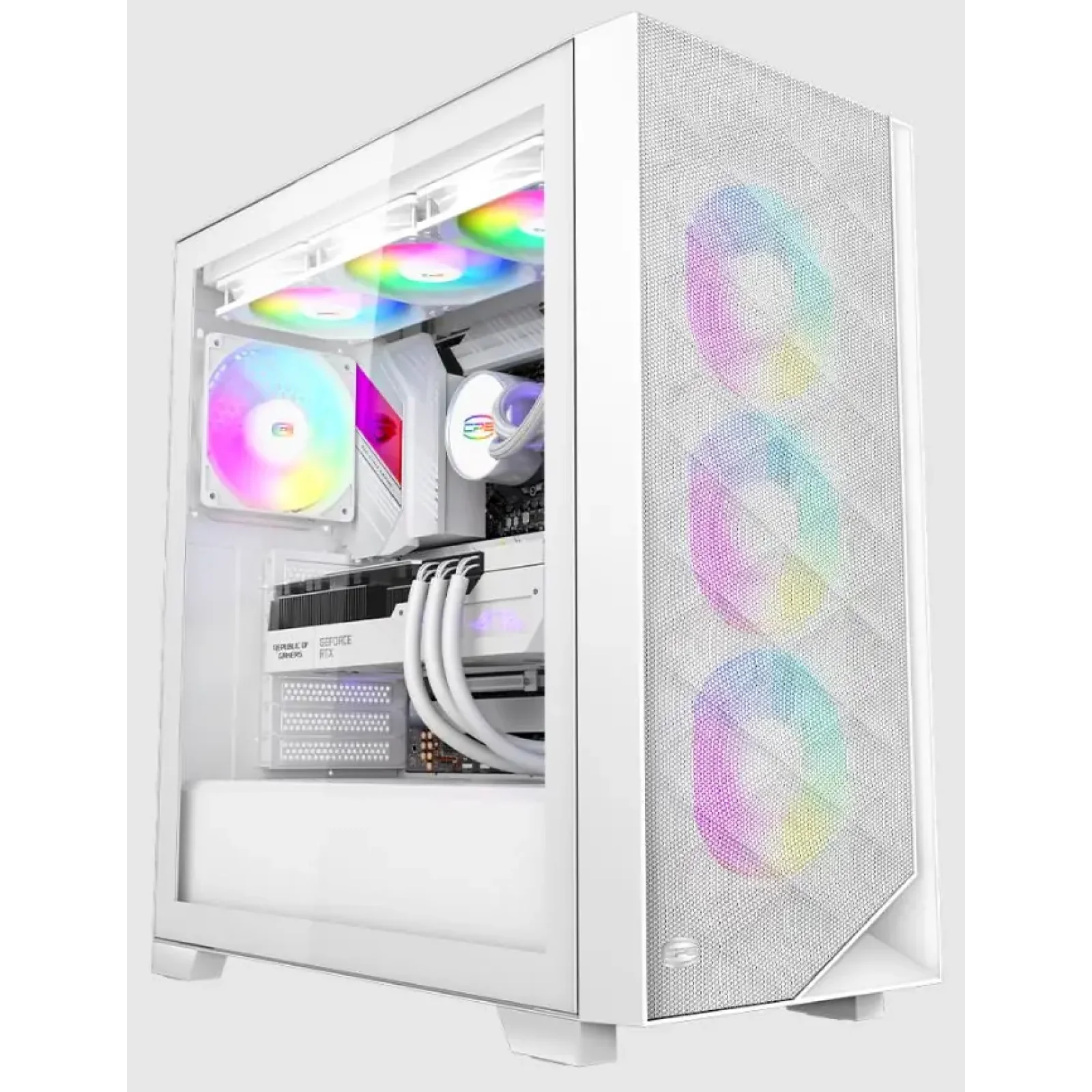 Корпус PcCOOLER CPS C3D510 WH ARGB білий E-ATX/ATX/Micro ATX/Mini-ITX без БП (LxWxH)455*220*491мм/ UA