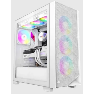 Корпус PcCOOLER CPS C3D510 WH ARGB білий E-ATX/ATX/Micro ATX/Mini-ITX без БП (LxWxH)455*220*491мм/ UA