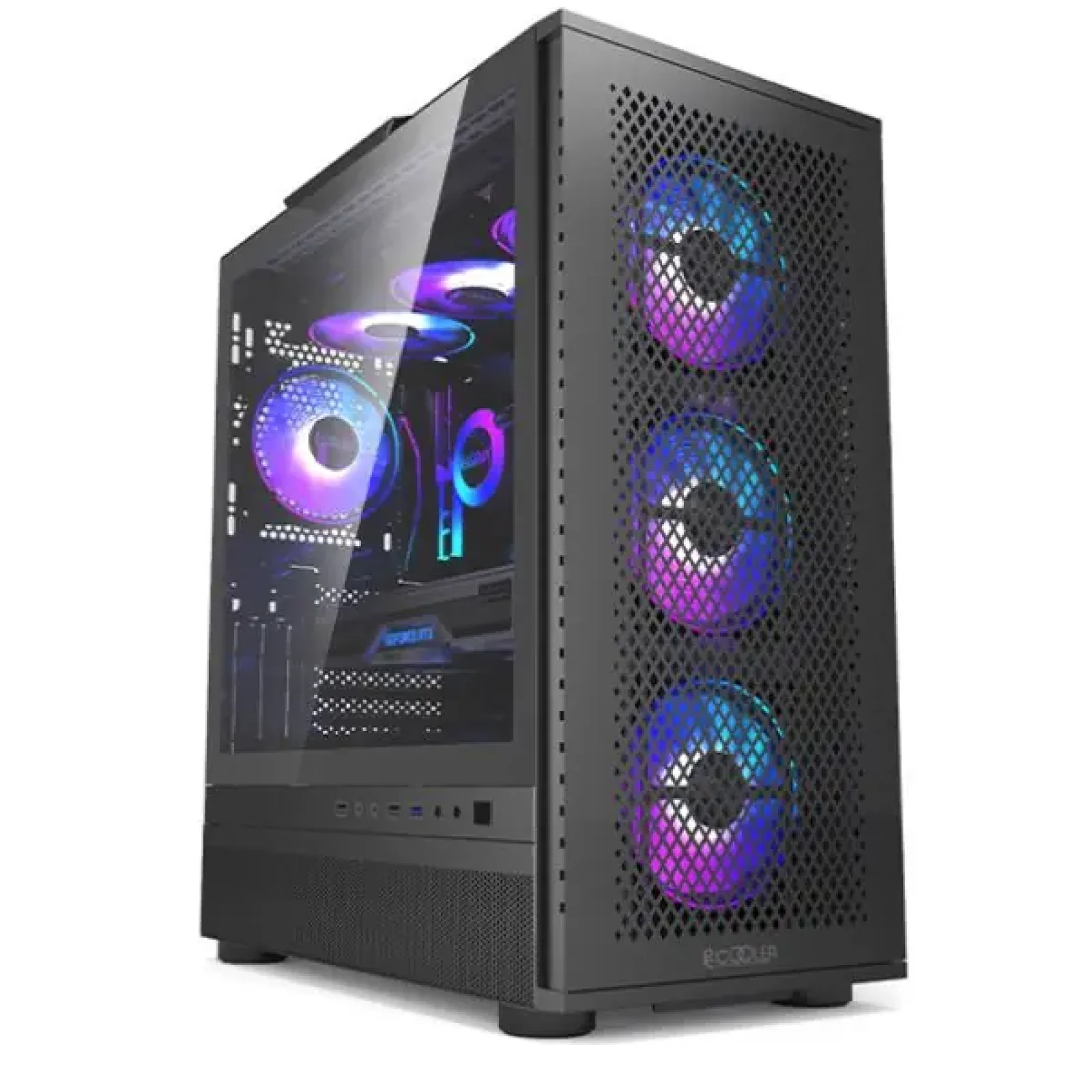 Корпус PcCOOLER CPS ME200 MESH чорний EATX/ATX/Micro ATX/Mini-ITX без БП (LxWxH)432x225x495мм/ (ME200 MESH BK) UA