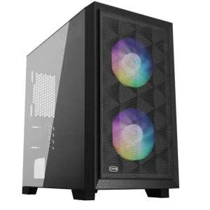 Корпус PcCOOLER CPS C3D310 BK ARGB чорний Micro ATX/Mini-ITX без БП (LxWxH)406x220x410мм/ UA