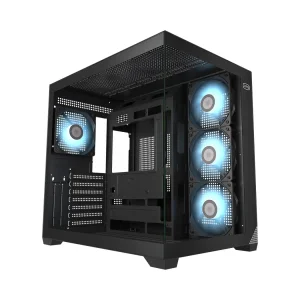 Корпус PcCOOLER CPS C3 T700 ARGB BK чорний ATX/Micro ATX/Mini-ITX без БП (LxWxH)420x285x400мм/ (C3-T700BKD401-GL) UA