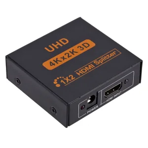 Спліттер HDMI Dynаmode розгалужувач активний 1 х 2 - 4Kх2К 1080P, БЖ 5В/2А, метал Dynamode (HDMI Splitter 1x2) UA
