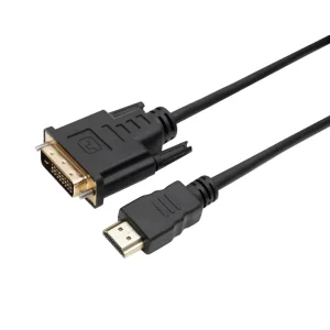 Кабель Dynamode HDMI male - DVI (24+1) male, двонаправлений, довжина 1.8 м (DM-CL-HDMI-DVI-1.8M) UA