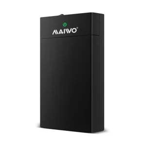 Кишеня Maiwo зовнішня для HDD 3,5"/2,5" SATA III через USB3.0 безгвинтове засув кріпл. пластик чорна (K3568) UA