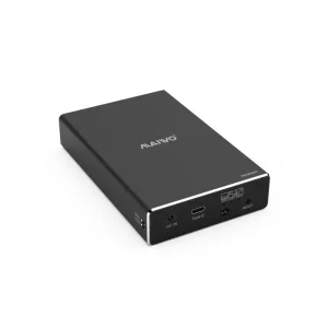 Кишеня Maiwo зовніш. для 2*HDD 2.5" SATA/SSD до 9,5 мм через USB3.1 GEN2 Type-C, RAID 0,1,JBOD, алюм (K25272C) UA