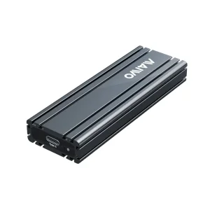 Кишеня Maiwo зовнішня для M.2 SSD NVMe (PCIe) ч-з USB3.1 GEN2 Type-C на гвинтах алюм. темний графіт (K1686P space grey) UA