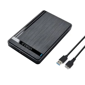 Кишеня Dynamode зовн.для 2.5" SATA/SSD HDD - USB 3.0, безгвинт. засувне кріплення, пластикова чорна (DM-CAD-25317) UA