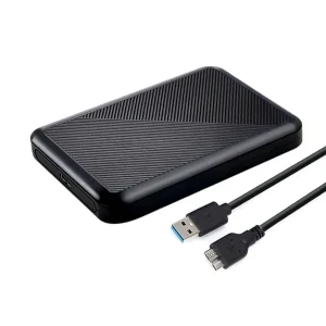 Кишеня Dynamode зовн.для 2.5" SATA/SSD HDD - USB 3.0, безгвинт. засувне кріплення, пластикова чорна (DM-CAD-25319) UA