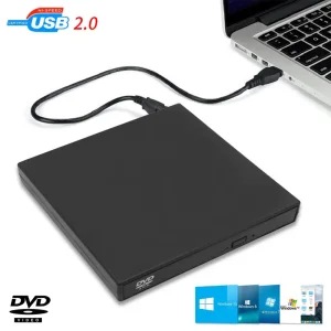 Зовнішній портативний оптичний привід Maiwo DVD-ROM/CD-ROM, USB 2.0, пластик (K520B-D) UA