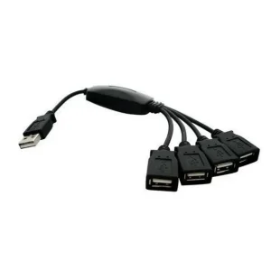 Хаб USB Lapara 4 порти USB 2.0 чорний (LA-UH803-A black) UA