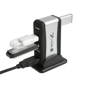 Хаб USB Lapara 7 портов USB 2.0 с блоком питания черный (LA-UH7315) UA