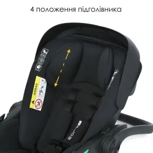 Автокресло El Camino i-FLOW ME 1198 Black