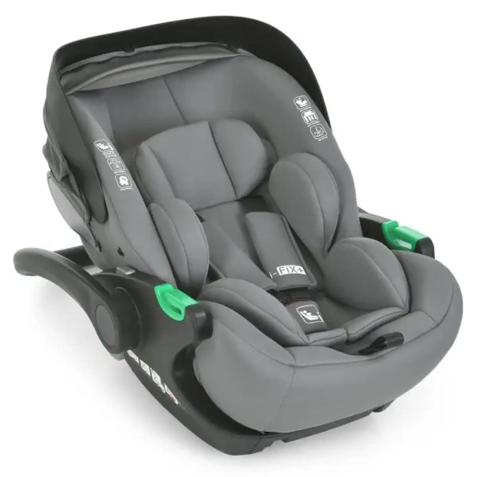 Автокресло детское El Camino i-FIX+ ME 1110 Simply Gray