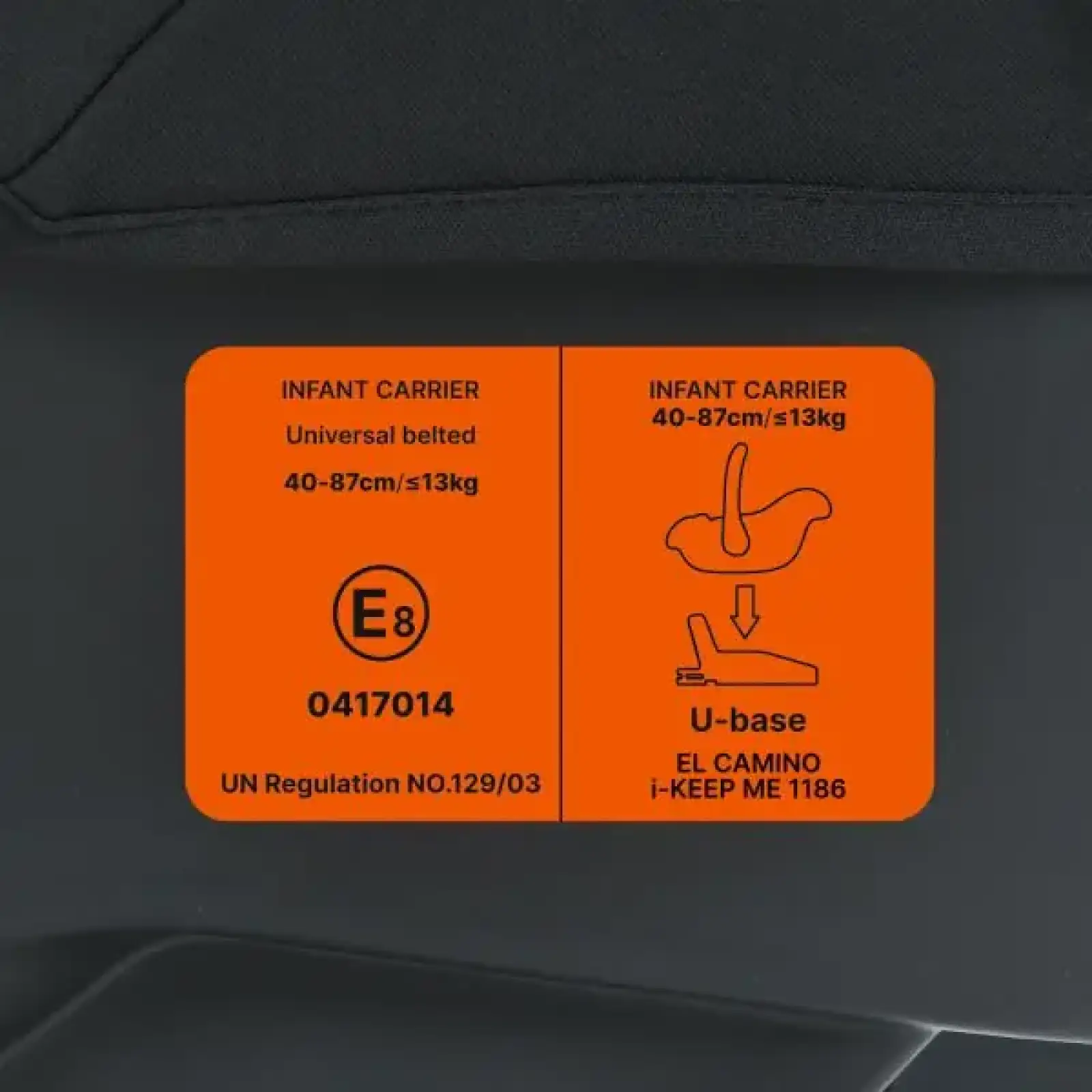 Автокрісло дитяче ME 1186 i-KEEP Melange Jet Black EL CAMINO (ME 1186 Melange Jet Black)