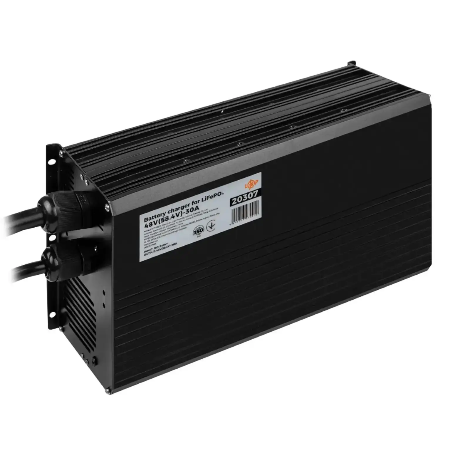 Зарядний пристрій для акумуляторів LiFePO4 48V (58.4V)-30A-1440W-LED LogicPower UA