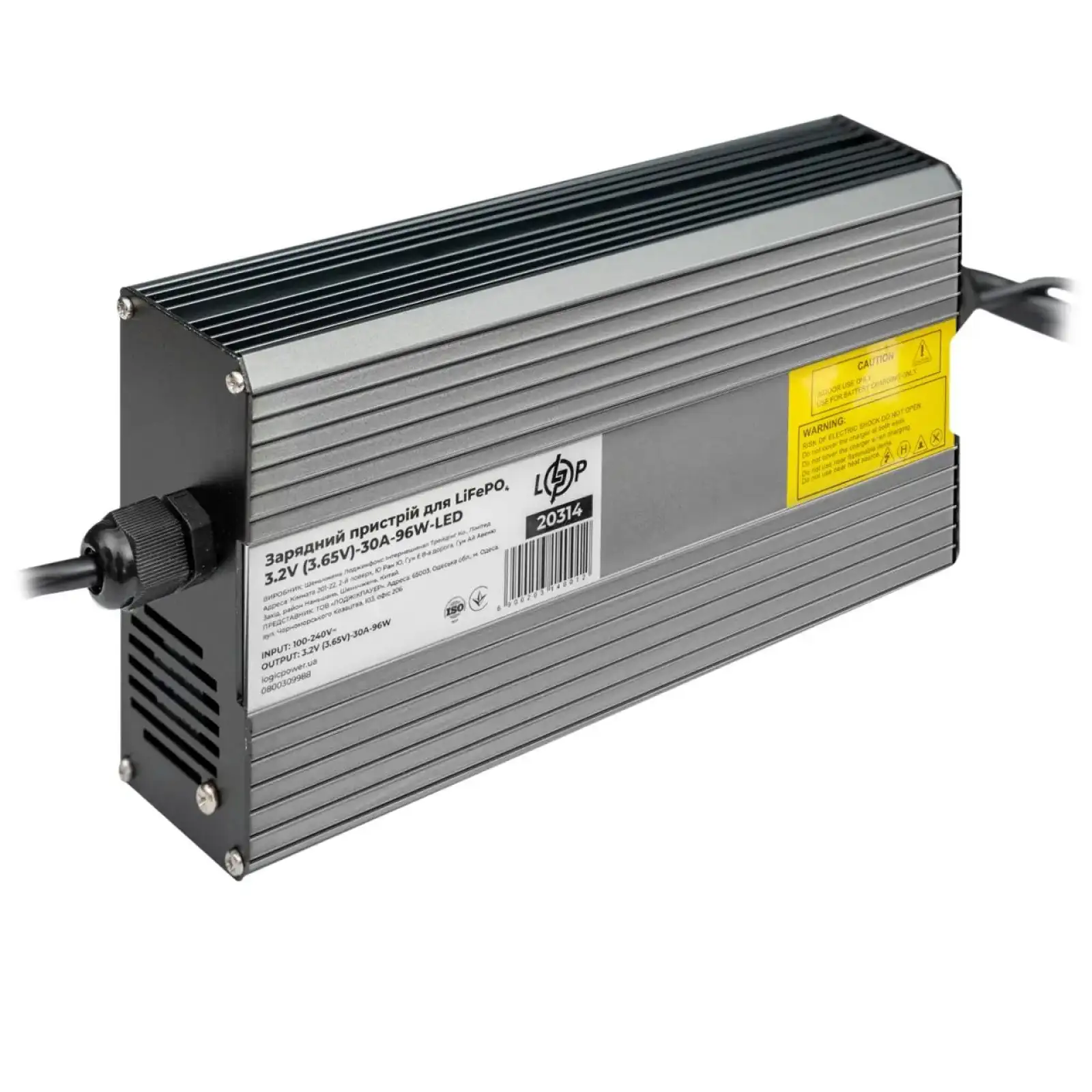 Зарядний пристрій для LiFePO4 комірок 3.2V (3.65V)-30A-96W-LED LogicPower UA
