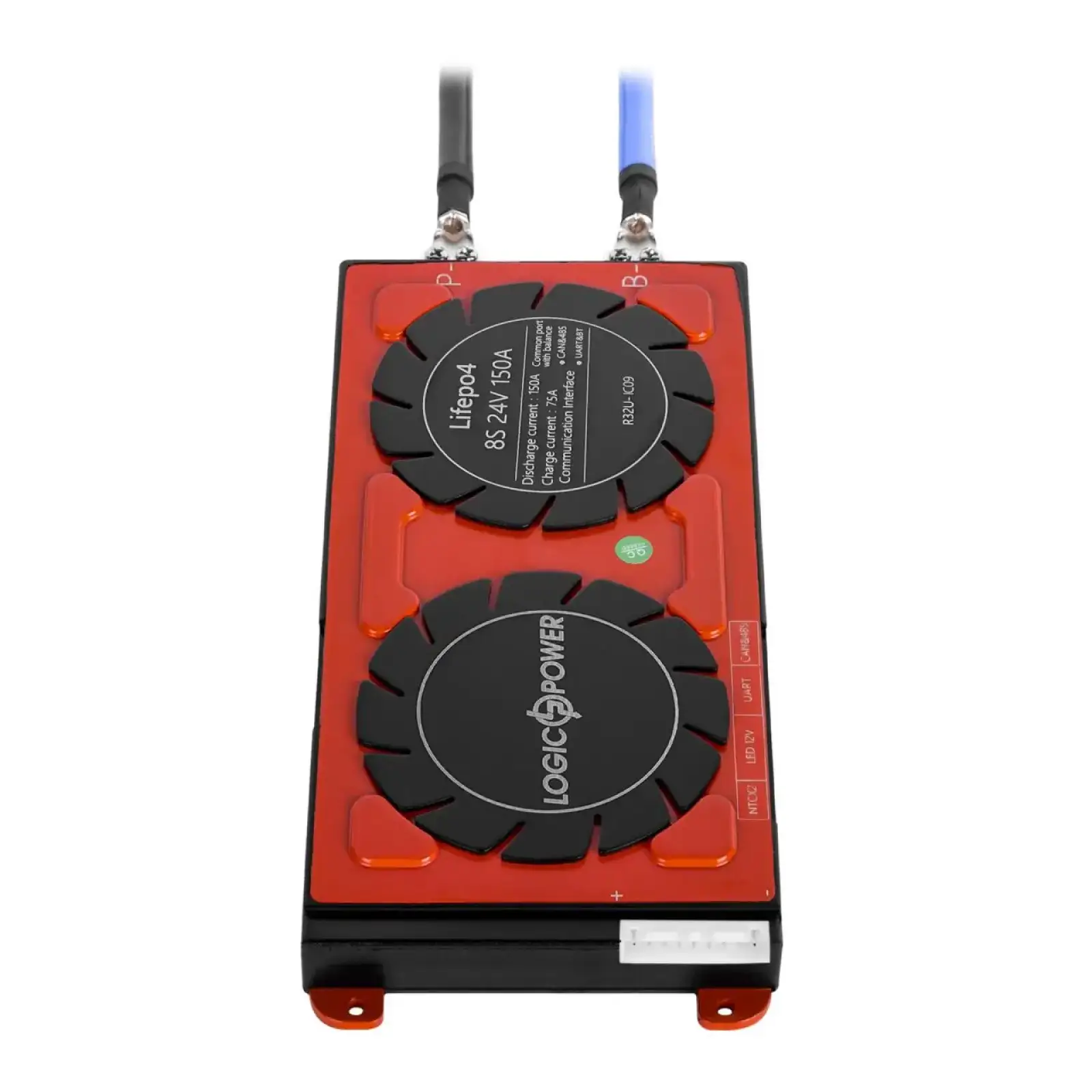 Smart BMS плата LiFePO4 24V 8S 150A (Dis 150A Ch 75A) + UART/RS485/CAN LogicPower UA