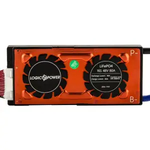 BMS плата LiFePO4 48V 16S 80A симметрия LogicPower UA