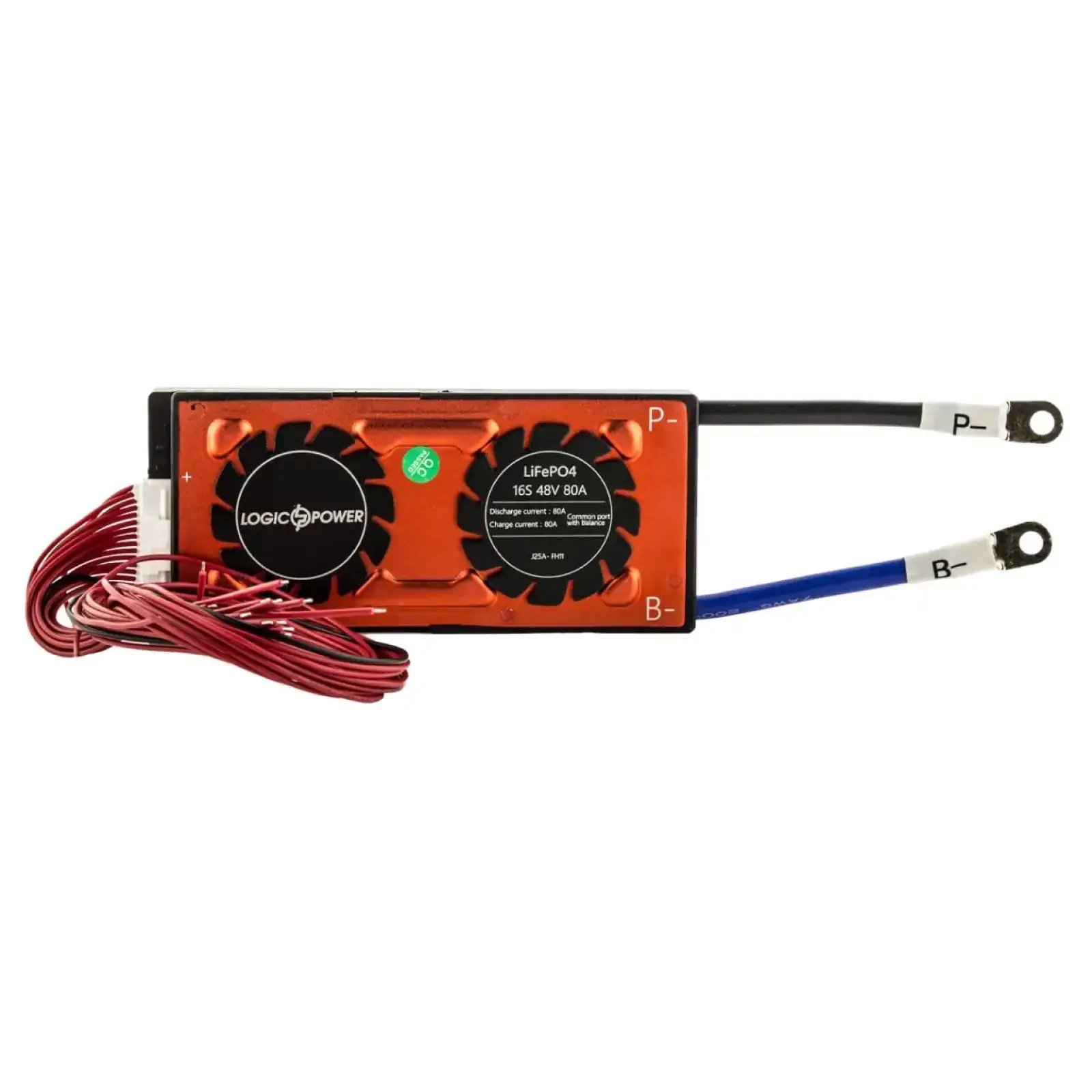 BMS плата LiFePO4 48V 16S 80A симметрия LogicPower UA