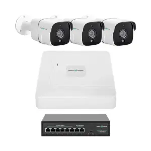 Комплект відеоспостереження на 3 камери GV-IP-K-W86/03 5MP GreenVision UA