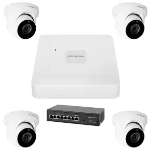 Комплект відеоспостереження на 4 камери GV-IP-K-W74/04 5MP GreenVision UA