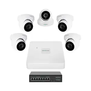 Комплект відеоспостереження на 5 камер GV-IP-K-W82/05 5MP GreenVision UA