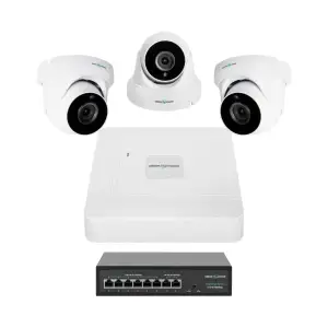 Комплект відеоспостереження на 3 камери GV-IP-K-W81/03 5MP GreenVision UA