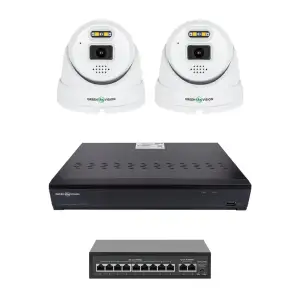 Комплект відеоспостереження на 2 камери GV-IP-K-W101/2 5MP (Ultra AI) GreenVision UA