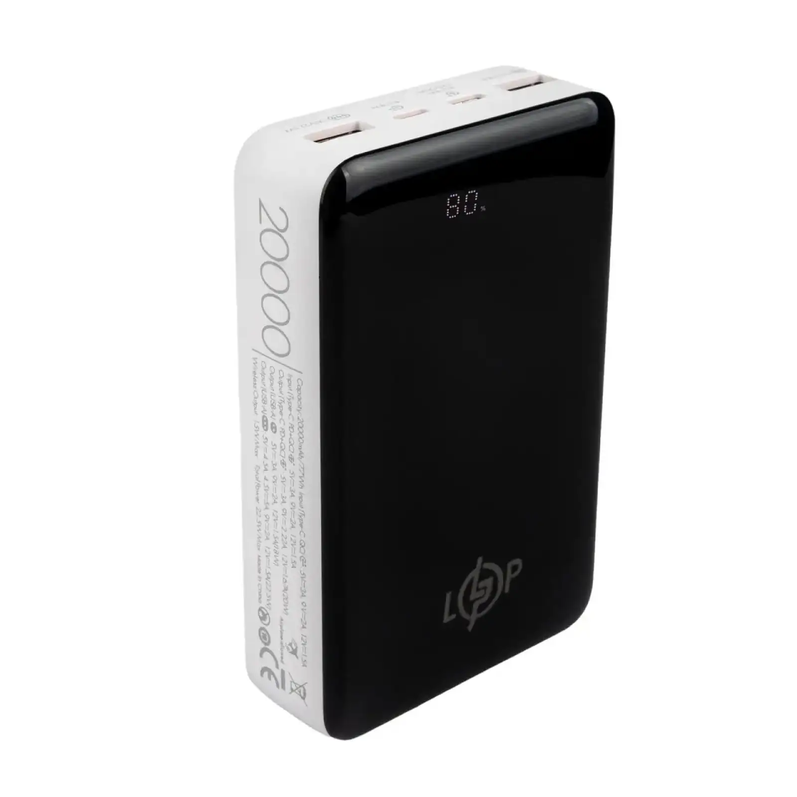 Зовнішній акумулятор LP PQ18 20000mAh LogicPower UA