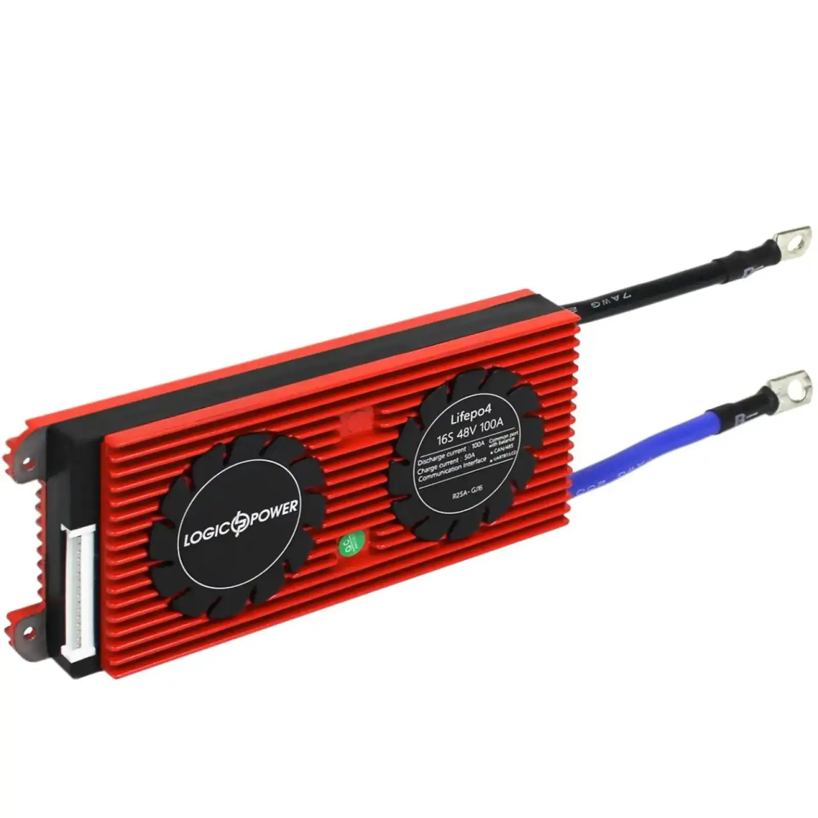 Smart BMS плата LP LiFePO4 48V 16S Dis 100A Ch 50A UART+RS485+CAN LogicPower UA