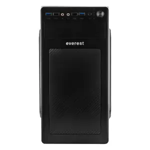 Комп'ютерний корпус Everest 6116 - 400w 12cm MATX, 2xUSB3.0+2xUSB2.0 Уцінка UA