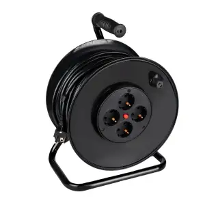 Удлинитель на катушке LP 50м (ПВС 3*1,5), 4 гнезда с заземляющим контактом до 3.5 кВт LogicPower UA