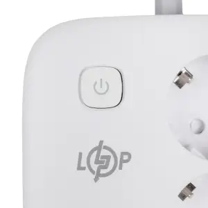 Сетевой фильтр (удлинитель) LP F65WG4 (3x230V-3520W, 2xUSB-60W, 2xType-C 65W QC/PD) LogicPower UA