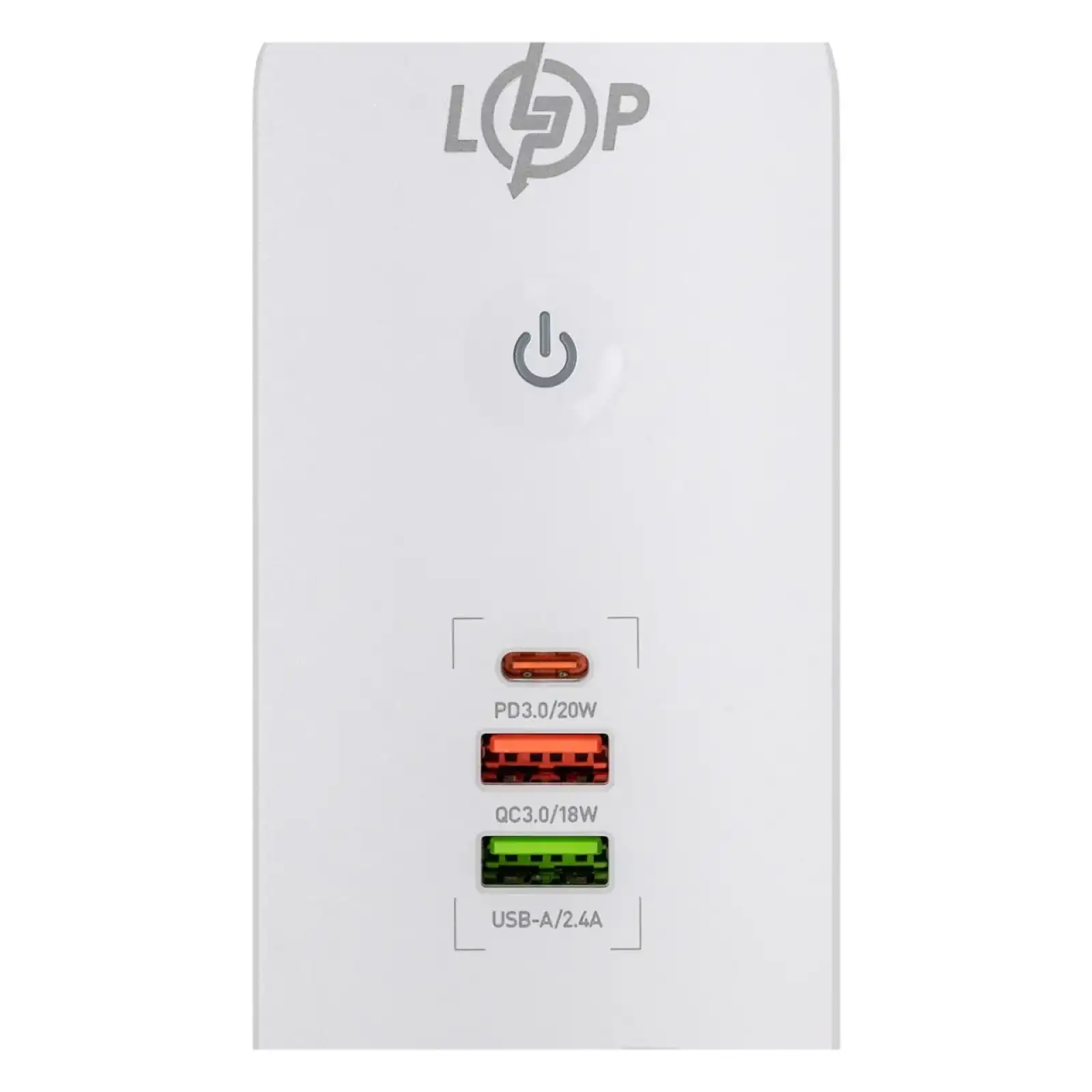 Сетевой фильтр (удлинитель) LP (5x230V-2500W, 1xUSB-38W/PD/QC3.0, 1xType-C 20W, 1xUSB 18W) LogicPower UA