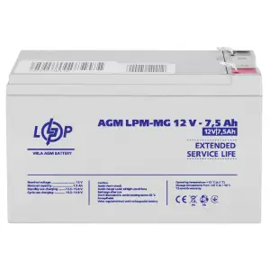 Аккумулятор мультигелевый LPM-MG 12V - 7.5 Ah LogicPower UA