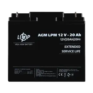 Аккумулятор AGM LPM 12V - 20 Ah LogicPower UA