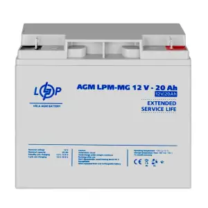 Аккумулятор мультигелевый LPM-MG 12V - 20 Ah Уценка 08.2024 LogicPower UA