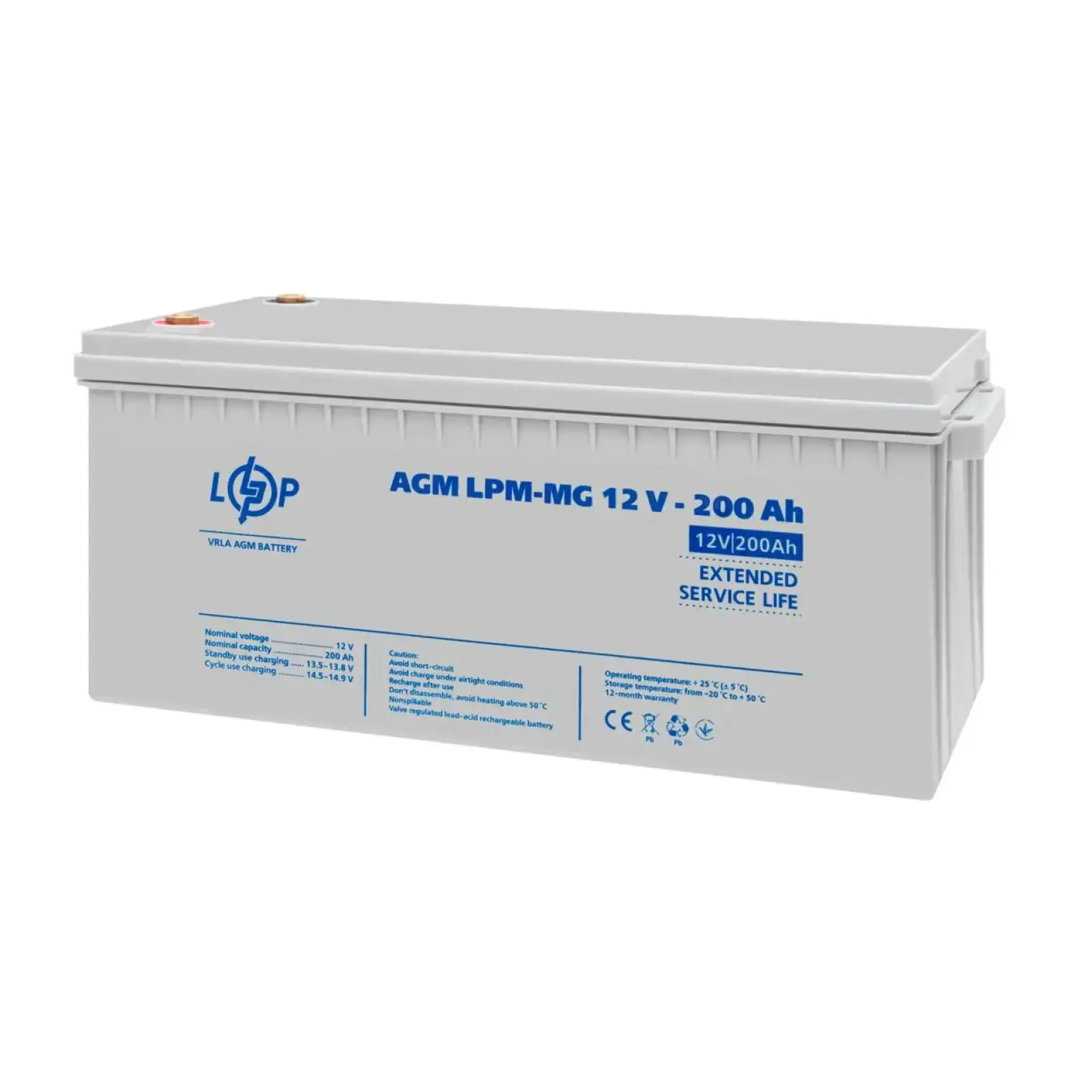 Аккумулятор мультигелевый LPM-MG 12V - 200 Ah LogicPower UA