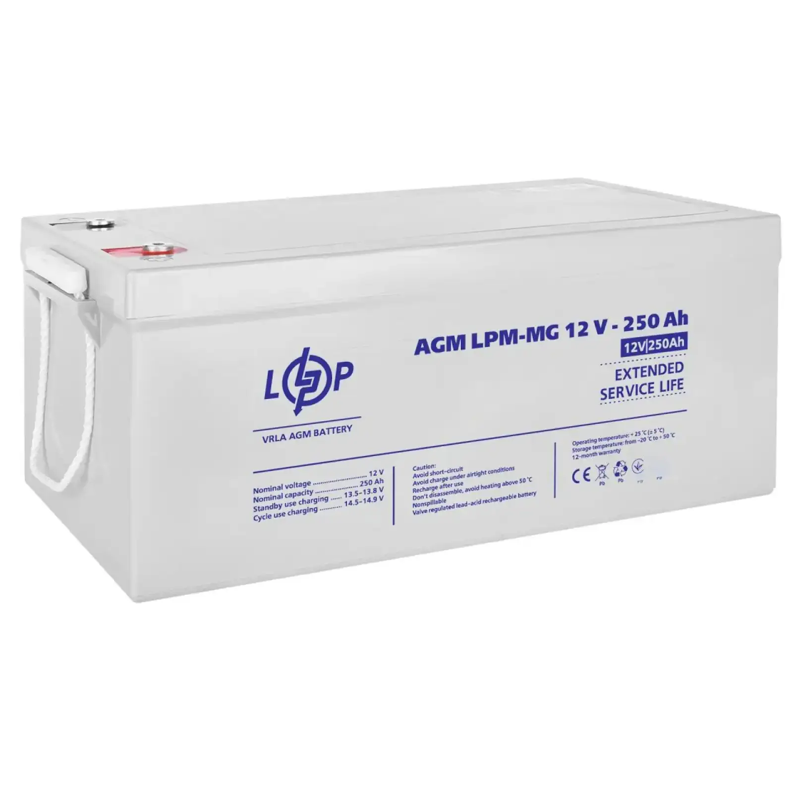 Аккумулятор мультигелевый LPM-MG 12V - 250 Ah LogicPower UA