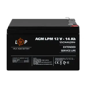 Акумулятор AGM LPM 12V - 14 Ah LogicPower UA